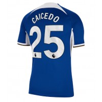Billiga Chelsea Moises Caicedo #25 Hemma fotbollskläder 2023-24 Kortärmad